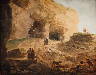 Hubert Robert - A Quarry with a Flock of Sheep.webp