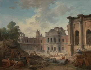Hubert Robert - Demolition of the Chteau of Meudon.webp