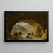 van vissers onder een brug - Hubert Robert — ingelijst kunstwerk aan de muur