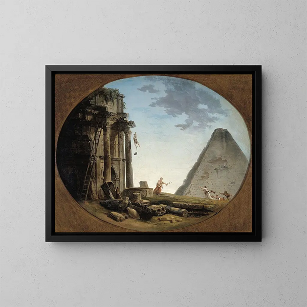 L'Accident - Hubert Robert — framed artwork on a wall