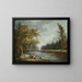 La Marne à Charenton et le Moulin de Charenton - Hubert Robert — ingelijst kunstwerk aan de muur