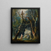 La Promenade solitaire - Hubert Robert — ingelijst kunstwerk aan de muur