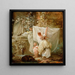 Lavandière et enfant - Hubert Robert — ingelijst kunstwerk aan de muur