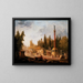 Le Jardin du musée des monuments français ancien couvent des Petits-Augustins - Hubert Robert — ingelijst kunstwerk aan de muur