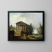 Het antieke tempel - Hubert Robert — ingelijst kunstwerk aan de muur