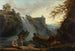 Les Cascatelles de Tivoli - Hubert Robert — weergave van het kunstwerk