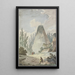 Pyramide à sommet brisé dans un paysage de ruines antiques - Hubert Robert — ingelijst kunstwerk aan de muur