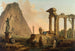 Romeinse ruïnes - Hubert Robert — weergave van het kunstwerk