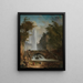 Trap en fontein in het park van een Romeinse villa - Hubert Robert — ingelijst kunstwerk aan de muur