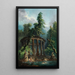 The Swimming Pool Basin - Hubert Robert — framed artwork on a wall