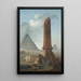La Farandole parmi les monuments égyptiens - Hubert Robert — framed artwork on a wall