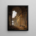 Le vieux temple - Hubert Robert — ingelijst kunstwerk aan de muur