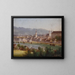 Vue sur Linz - Hubert Sattler — ingelijst kunstwerk aan de muur