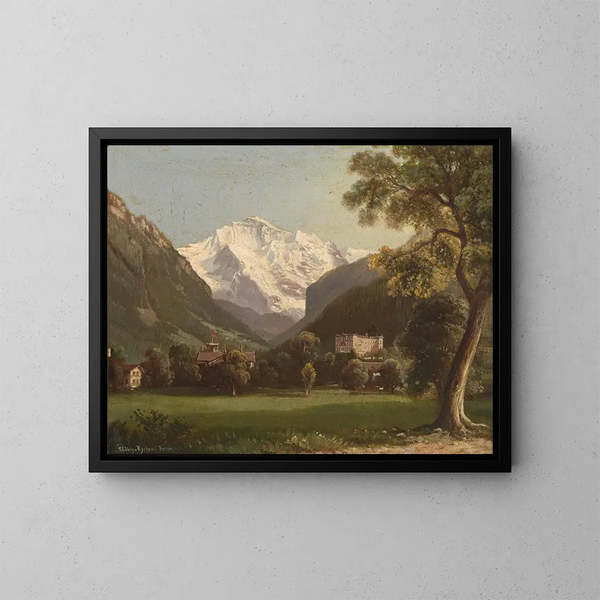 Virgin Painting - Hubert Sattler — framed artwork on a wall