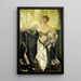 Alice Barney en satin blanc - Hubert Vos — ingelijst kunstwerk aan de muur