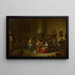 Feestelijkheden in een herberg - Hubert van Ravesteyn — ingelijst kunstwerk aan de muur