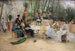 Het ontbijt van de Scandinavische kunstenaars in Café Ledoyen Parijs Vernissage 1886 - Hugo Birger — weergave van het kunstwerk