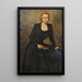 Portret van een dame - Hugo Boettinger — ingelijst kunstwerk aan de muur