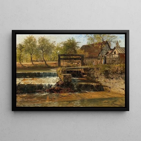 A Dam - Hugo Darnaut — framed artwork on a wall