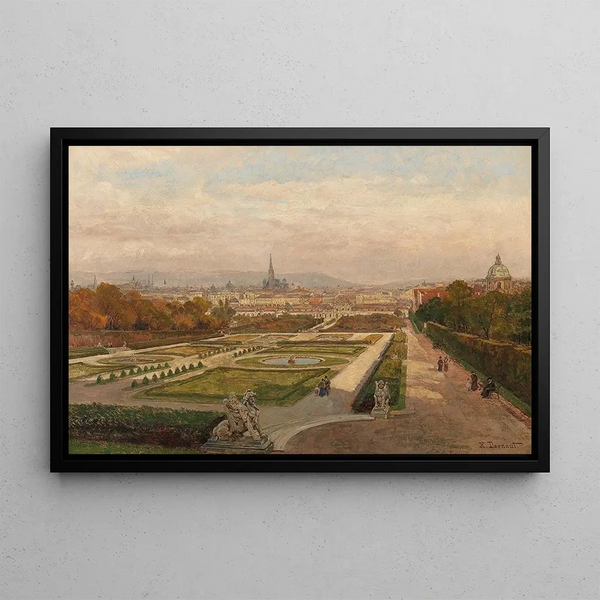 Hugo Darnaut - Blick vom Belvedere auf Wien.webp