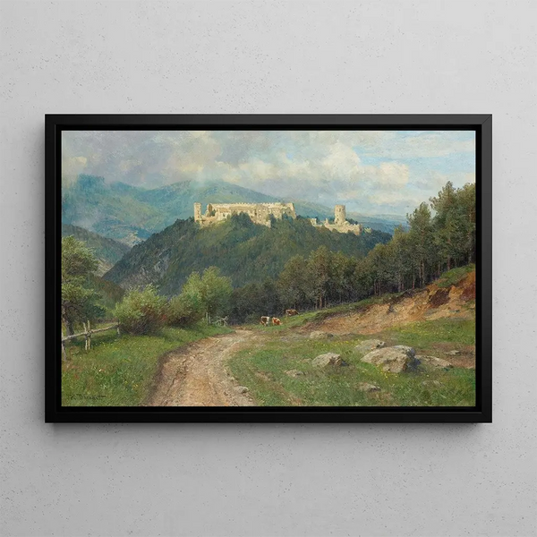 Hugo Darnaut - Die Ruine Starhemberg im Piestingtal.webp