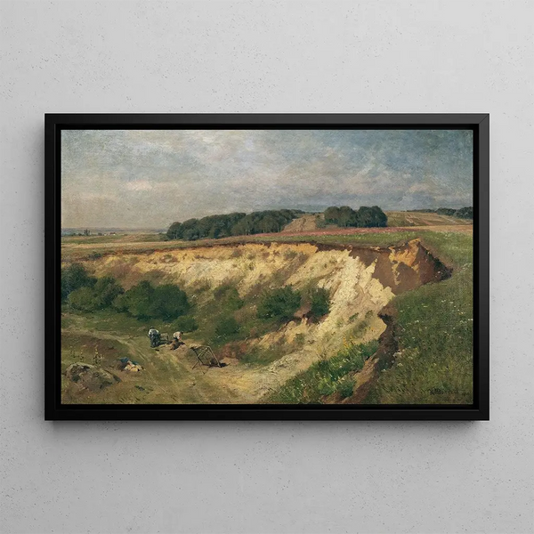 La Sablière - Hugo Darnaut — ingelijst kunstwerk aan de muur