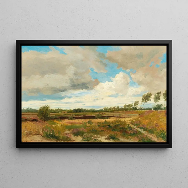 Lande - Hugo Darnaut — ingelijst kunstwerk aan de muur