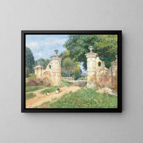 Motif de Plankenberg - Hugo Darnaut — framed artwork on a wall