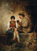 Een serenade - Hugo Engl — weergave van het kunstwerk