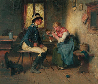 model met speekselklier - Hugo Kauffmann — weergave van het kunstwerk