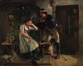 Hugo Kauffmann - Postillion und schlafendes Mdel.webp