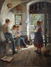 Voorbereiding van de les - Hugo Löffler — weergave van het kunstwerk