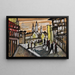 City Scene Painting - Hugo Scheiber — framed artwork on a wall