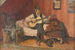 De gitaarspelende - Hugo Wolff-Maage — weergave van het kunstwerk