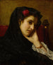 Een Spaanse schoonheid - Hugues Merle — weergave van het kunstwerk