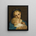 Affectie - Hugues Merle — ingelijst kunstwerk aan de muur