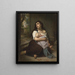 L'abandonnée - Hugues Merle — ingelijst kunstwerk aan de muur
