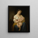 Moeder en kind - Hugues Merle — ingelijst kunstwerk aan de muur