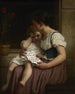 De eerste doornen van kennis - Hugues Merle — weergave van het kunstwerk