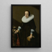 Portrait de Geertruyd Reael, épouse de Philips Denijs - Huygh Pietersz Voskuyl — ingelijst kunstwerk aan de muur