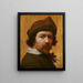 Zelfportret - Huygh Pietersz Voskuyl — ingelijst kunstwerk aan de muur