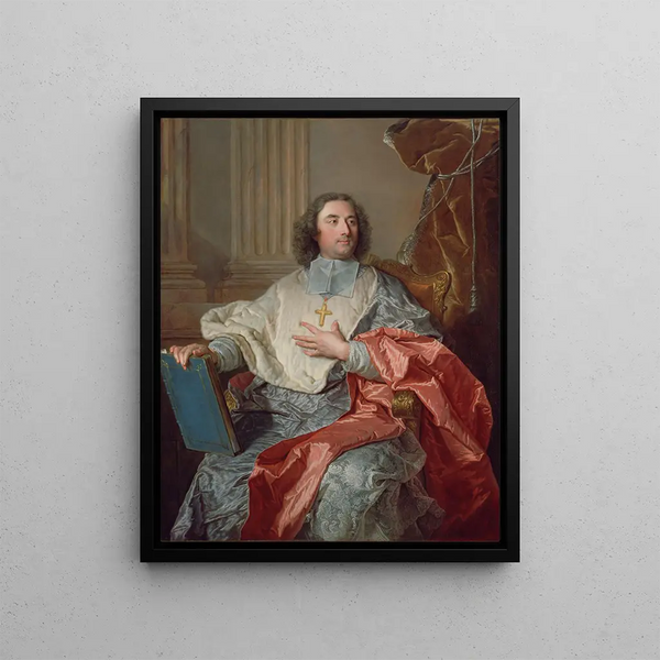 Charles de Saint-Albin Archbishop of Cambrai - Hyacinthe Rigaud — framed artwork on a wall