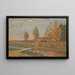 Landschap in de herfst - Iegoshua Moiseevich Shlugleit — ingelijst kunstwerk aan de muur