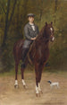 Oskar von Fraenkel on horseback - Ignace Spiridon — artwork view