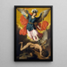 Sint-Michiel Archange - Ignacio De Ries — ingelijst kunstwerk aan de muur