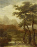 Landschap met jagers - Ignacio de Iriarte — weergave van het kunstwerk