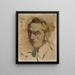 Zelfportret - Ignacy Pinkas — ingelijst kunstwerk aan de muur