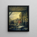 De Vismarkt in Antwerpen - Ignatius Josephus Van Regemorter — ingelijst kunstwerk aan de muur