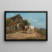 Bezoek aan de wijnboer - Ignaz Ellminger — ingelijst kunstwerk aan de muur