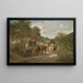 Idylle de village - Ignaz Ellminger — ingelijst kunstwerk aan de muur